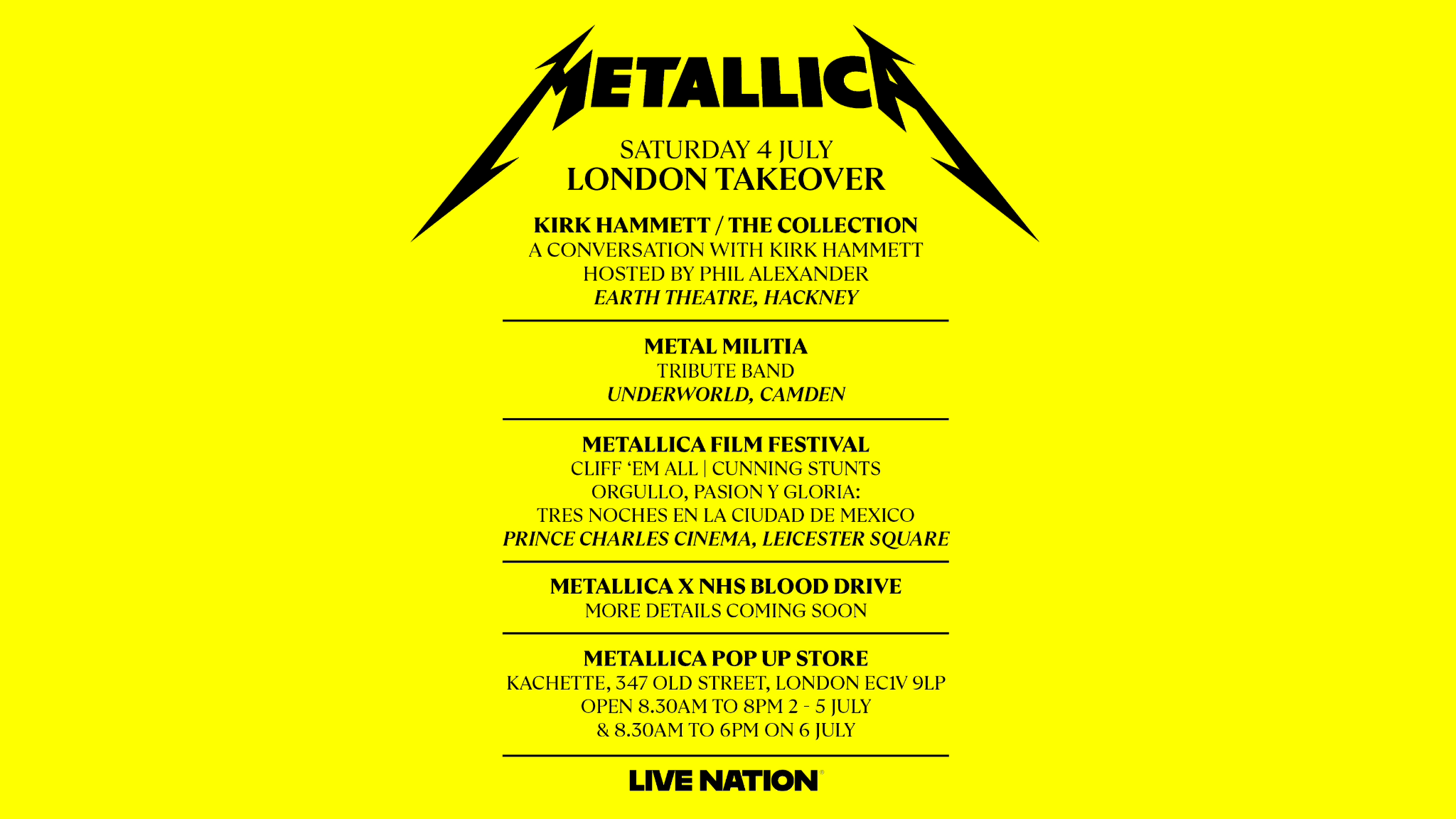Kirk Hammett concert